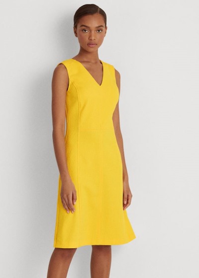 Women's Ralph Lauren Sleeveless V-Neck Dresses | 326548GMQ